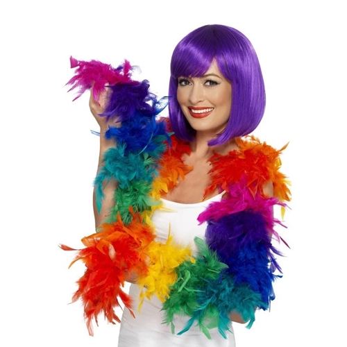 Rainbow Feather Boa