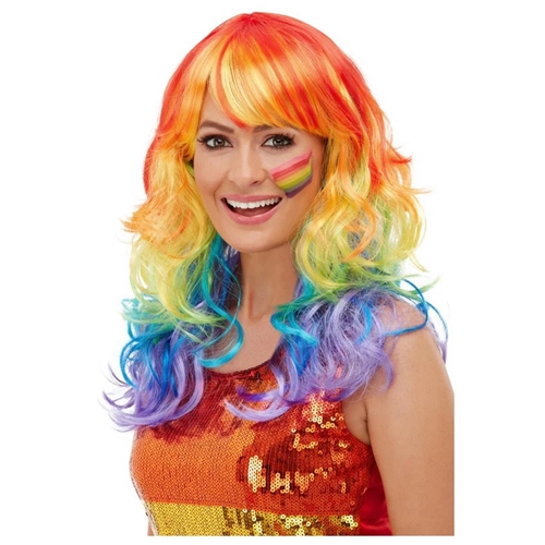 Rainbow Glam Wig