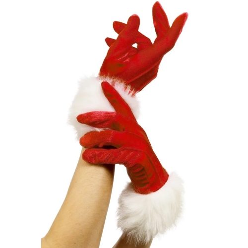 Red Santa Gloves