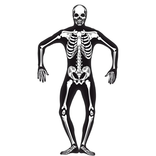 Skeleton Second Skin Adult Costume Size Medium