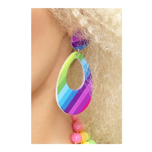 Neon Teardrop Earrings