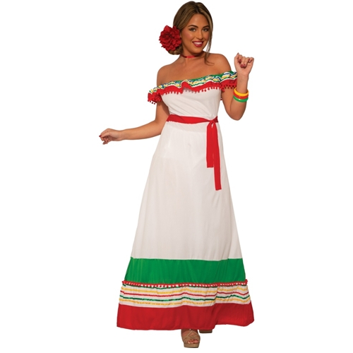 Fiesta Party Dress Adult Costume