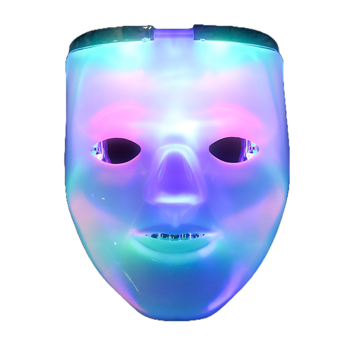 Light-Up Double Silver Skull Mask