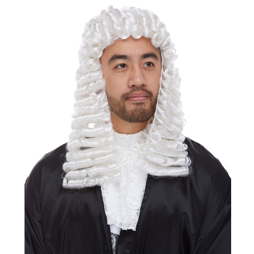 White Judge Wig