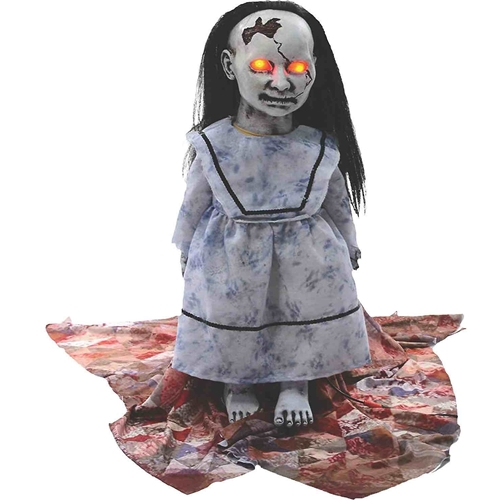 Animated Lunging Graveyard Baby Doll Halloween Decoration