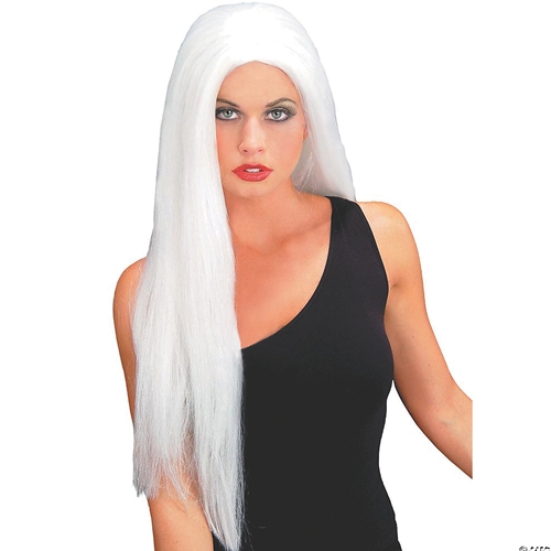 Long White Witch Wig