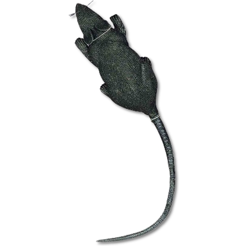 Black Rubber Rat Prop Decoration