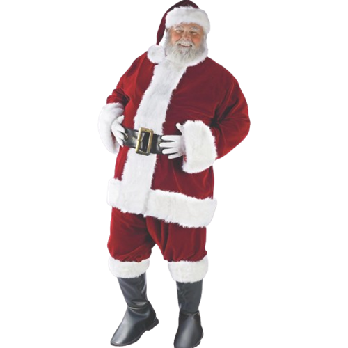 Velvet Plus Size Santa Suit