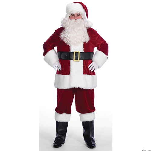 Santa Suit Velveteen Large Adult Costume