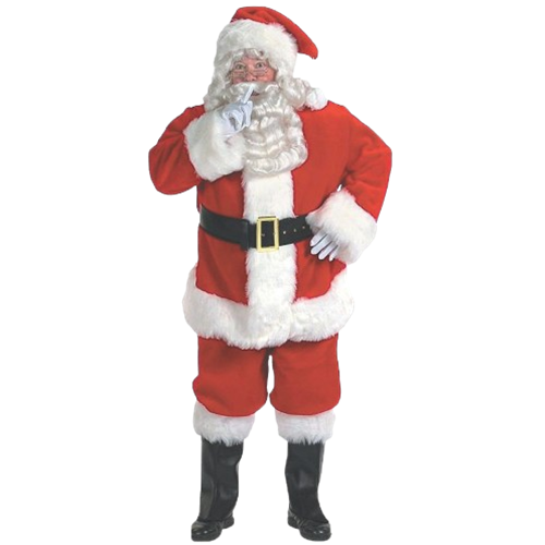 Rich Velvet Plus Size Santa Suit