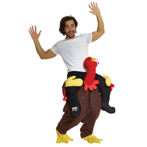 Turkey Piggyback Adult Costume