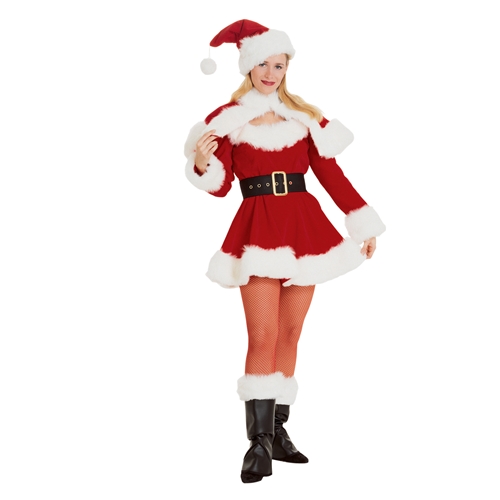 Velvet Miss Santa Adult Costume