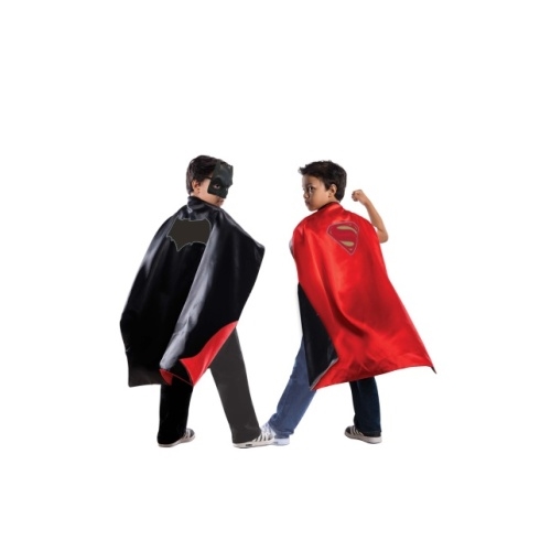 Batman/Superman Reversible Childs Cape