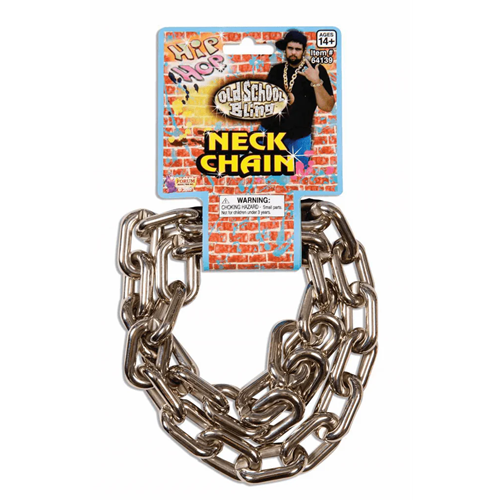 Big Link Neck Chain Silver rub