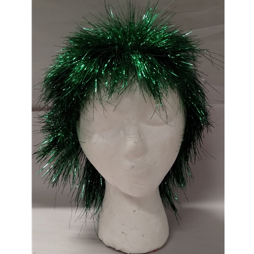 Tinsel Punk Rock Wig Green