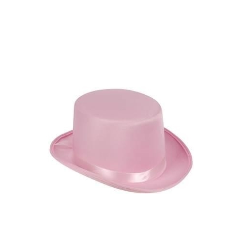 Top Hat Pink Satin