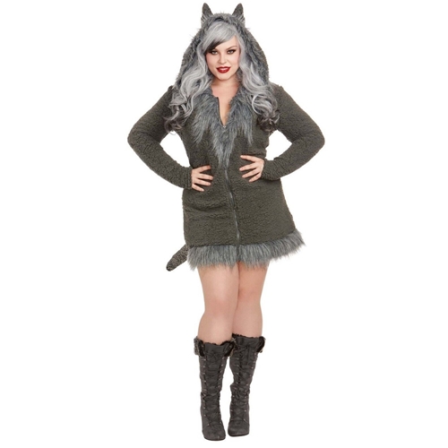 Cozy Wolf Adult Costume Size XL