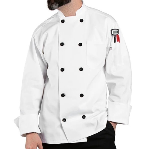 Chef Coat w/Black Buttons