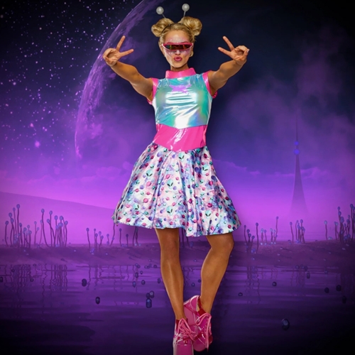 Space Grunge Dress Adult Costume