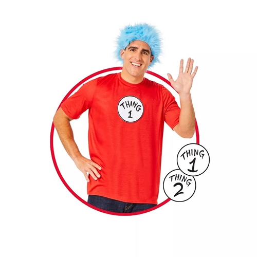 Thing 1 and 2 Costume Kit (4pc) Adult