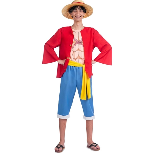 Luffy From One Piece (5pc) Adult Costume Size Large