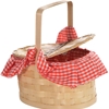 Red and White Gingham Basket Purse