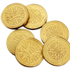 Gold Coins for LARP (Set of 10)