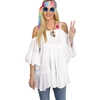 1960's Decade Instant Disguise Costume Kit Kit includes tie dye head scarf, round glasses with colored lenses, peace sign necklace, and sheet of hippie themed tattoos