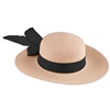 Ladies Straw Hat with Black Band