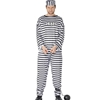 Black and White Convict Adult Costume Large (42 - 44)