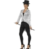 Ladies Silver Sequin Tailcoat