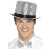 Silver Sequin Top Hat