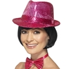 Pink Sequin Trilby Hat