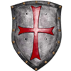 Medieval Knights Templar Foam Shield