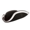 Tricorn Hat Black with White Ribbon