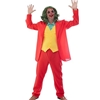 Laughing Man Clown Suit Red (4pc) Adult Costume XL