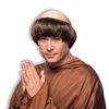 Brown Monk Wig with Skin Top