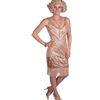 Flapper Dress Beaded Rose Gold Adult