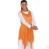 Praise Tunic Adult Shimmering Tangerine Size S/M