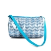 Chevron Barrel Bag Light Blue Sequin