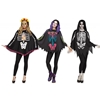 Color Skeleton Poncho Adult Assortment