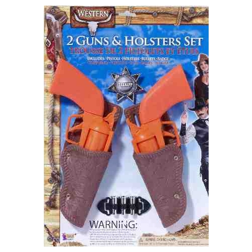 Western Cowboy Guns and Holster Set