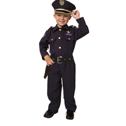 Deluxe Police Officer Kids Costume